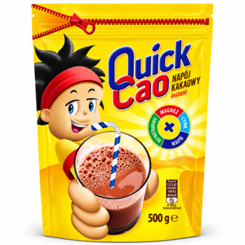 Какао-Напій Розчинний Quick Cao Instant з Вітамінами та Мінералами 500 г
