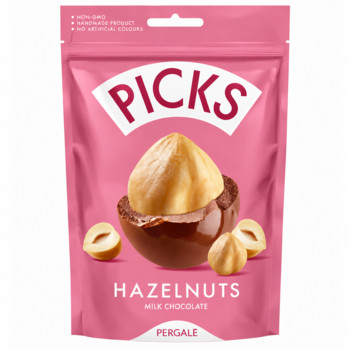Фундук в Молочному Шоколаді Pergale Picks Hazelnuts Milk Cocoa 90 г
