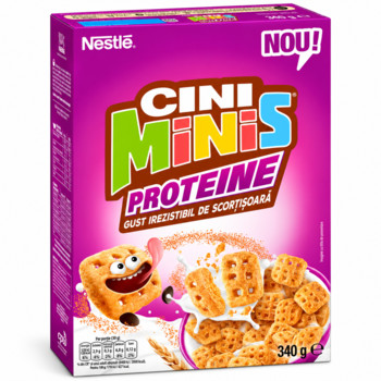 Сухий Сніданок Протеїновий Nestle Cini Minis Protein (Вітаміни + Залізо) 340 г