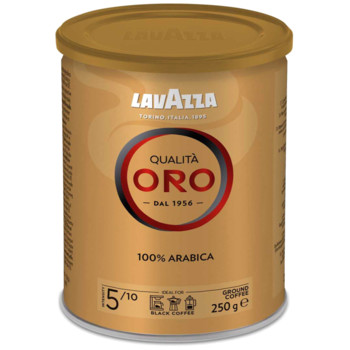 Кава Lavazza Qualita ORO, 100% Arabica, 250г., мелена, (З/Б, золота)