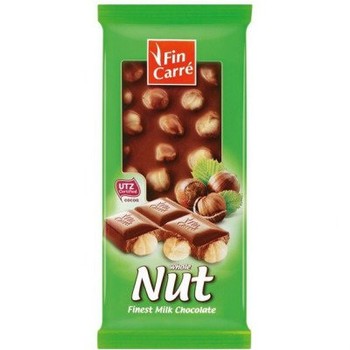 Молочний шоколад з цільним фундуком, Fin Carre, NUT, 100 г
