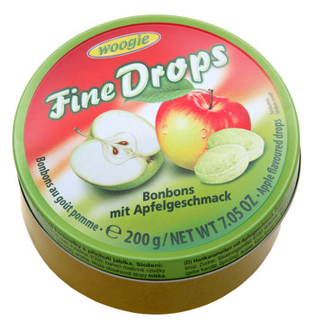 Льодяники Fine Drops Яблуко, 200 г