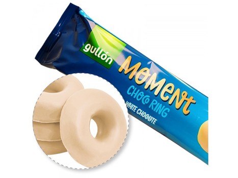 Печиво Gullon Moment Choco ring (в ,білому шоколаді), 150 г