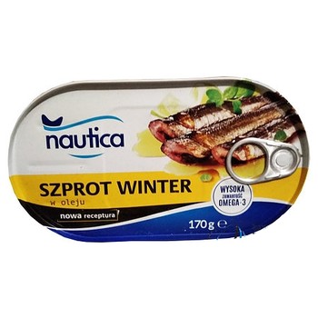 Шпроти в олії, Nautica, Szprot Winter w oleju, 170 г