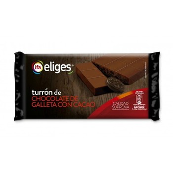 Турон в чорному шоколаді Eliges, Turron de Chocolate crujiente Negro, 300г