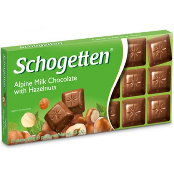 Шоколад Schogetten Alpin Milk Chocolate with Hazelnut, 100 г