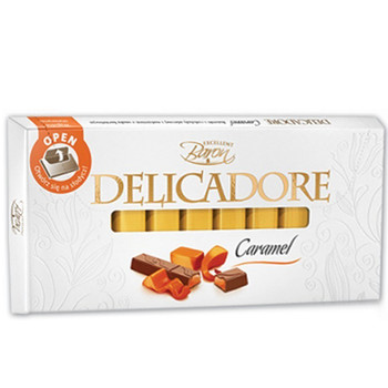 Шоколад Delicadore Карамель 200 г (молочний)