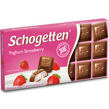 Шоколад Schogetten Yoghurt-Strawberry, 100 г