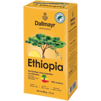 Кава Мелена Далмаєр Ефіопія 100% Арабіка, Dallmayr Ethiopia 100% Arabica, 500 г