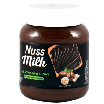 Шоколадна паста Nuss Milk шоколадно ореховая , 400 г (орех)