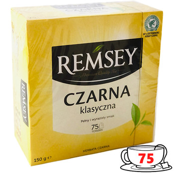 Чай REMSEY Black Tea, 150 г.  (75 пакетиків)