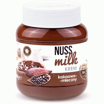 Шоколадна паста Nuss Milk шоколадно-молочна  , 400 г (какао)