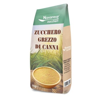 Цукор коричневий, тростинний, Novarese zuccheri, Zucchero Grezzo di Canna, 1 кг