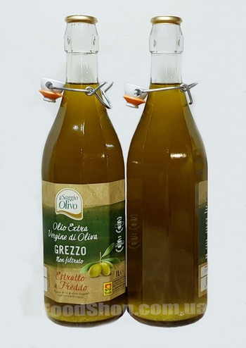 Олія оливкова не фільтрована , il Saggio Olivo,  Olio Extra Vergine di Oliva GREZZO , 1 л.