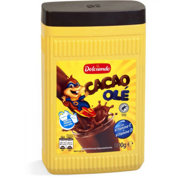Какао напій  Dolciando Cacao Ole (з вітаміном C та D), 800 г