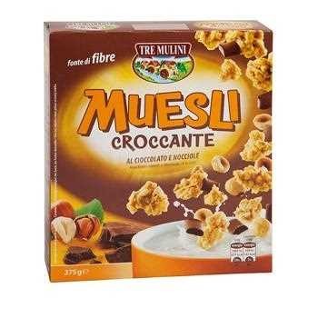 Мюслі Tre Mulini, Muesli Croccante al Cioccolato e Nocciole, 375 г