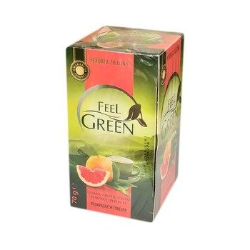 Чай Feel Green зелений з грейпфрутом, 40 пакетів, 70 г