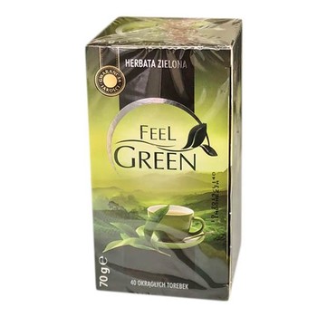 Чай Feel Green зелений, 40 пакетів, 70 г