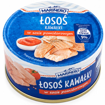 Лосось Шматочками в Ттоматному Соусі Marinero 150 г